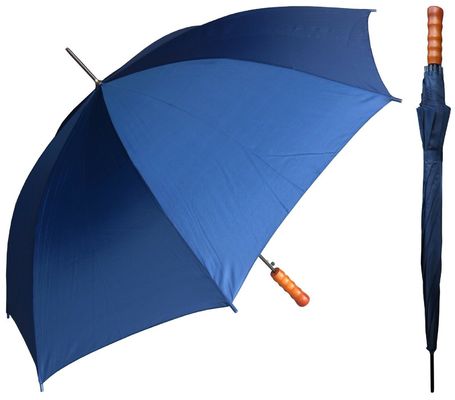 Στεγανή ομπρέλα ραβδιών 23 ίντσας αυτόματη με τη λαβή μορφής J