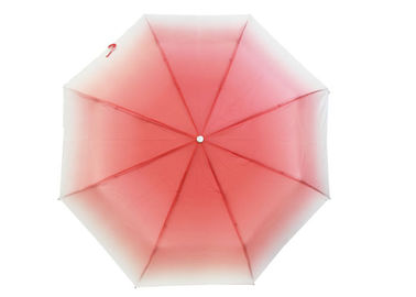 Windproof διπλώνοντας ομπρέλα ταξιδιού, UV αλλαγή χρώματος ομπρελών ταξιδιού προστασίας