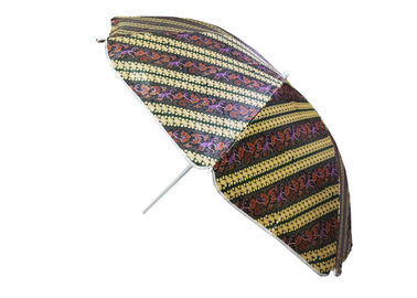 Εύρωστη αδιάβροχη φορητή ομπρέλα παραλιών, υπαίθριο ύφασμα σατέν ομπρελών Patio